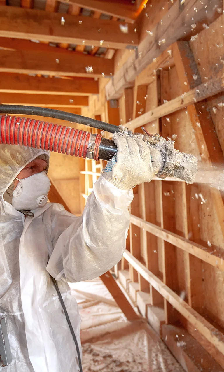 Attic Insulation Process