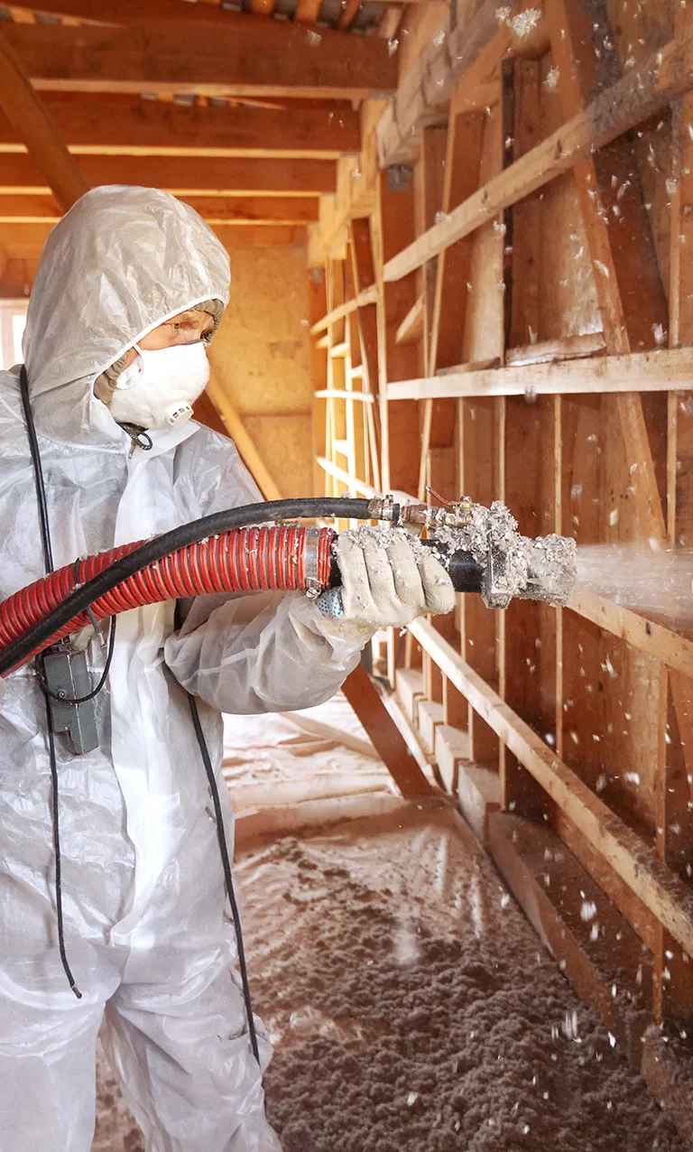 Attic Insulation Process